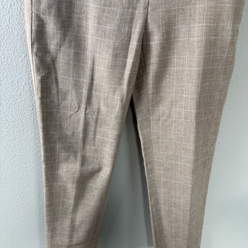 Veronica Beard Renzo Cropped Pants Plaid Brown Business Casual Women’s Size 0 - Picture 6 of 14